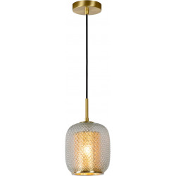 Suspension vintage en verre Ø 18 cm Lora