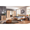 Commode adulte style industriel chêne/graphite Cherbourg