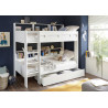 Lits superposés enfant contemporain blanc Gavroche