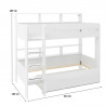 Lits superposés enfant contemporain blanc Gavroche