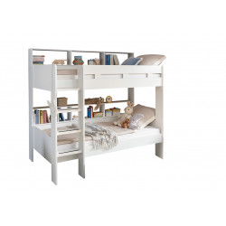 Lits superposés enfant contemporain blanc Gavroche