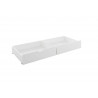Tiroir de lit contemporain en pin massif blanc (lot de 2 ) Emerick