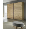 Armoire adulte moderne 218 cm chêne artisan Penelope