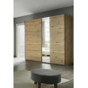 Armoire adulte moderne 218 cm chêne artisan Penelope