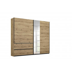 Armoire adulte moderne 218 cm chêne artisan Penelope I