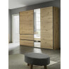 Armoire adulte moderne 218 cm chêne artisan Penelope I