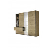 Armoire adulte moderne 218 cm chêne artisan Penelope I