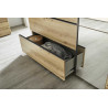 Armoire adulte moderne 218 cm chêne artisan Penelope I