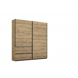 Armoire adulte moderne 175 cm chêne artisan Penelope I