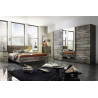 Commode industrielle 8 tiroirs gris marbré Teddy