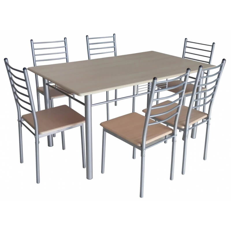 Table de cuisine et 6 chaises Sylviane  Matelpro