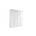 Armoire adulte blanche 181 cm style campagne Rosemarie