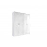 Armoire adulte blanche 181 cm style campagne Rosemarie