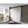 Armoire adulte blanche 181 cm style campagne Rosemarie