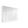 Armoire adulte blanche 271 cm style campagne Rosemarie