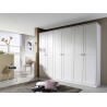 Armoire adulte blanche 271 cm style campagne Rosemarie