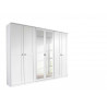 Armoire adulte blanche 271 cm style campagne Rosemarie
