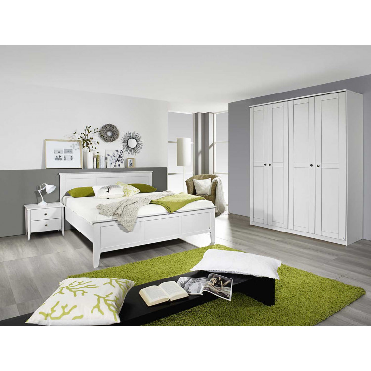 Chambre adulte blanche style campagne Rosemarie