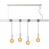 Suspension industrielle 4 lampes Ewan