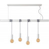 Suspension industrielle 4 lampes Ewan