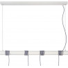 Suspension industrielle 4 lampes Ewan