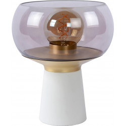 Lampe de table vintage salon blanc 1xE27 Global