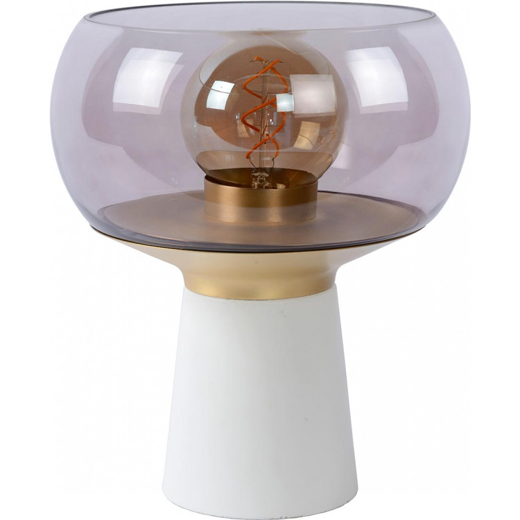 Lampe de table vintage salon blanc 1xE27 Global