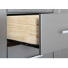 Armoire adulte contemporaine gris foncé Alwin