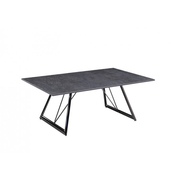 Table basse en céramique anthracite Evoria