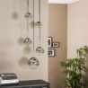 Suspension industrielle 5 lampes rondes Pauline