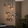 Suspension industrielle 5 lampes rondes Pauline