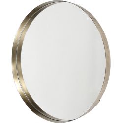 Miroir moderne en métal Ø50 cm Caroline