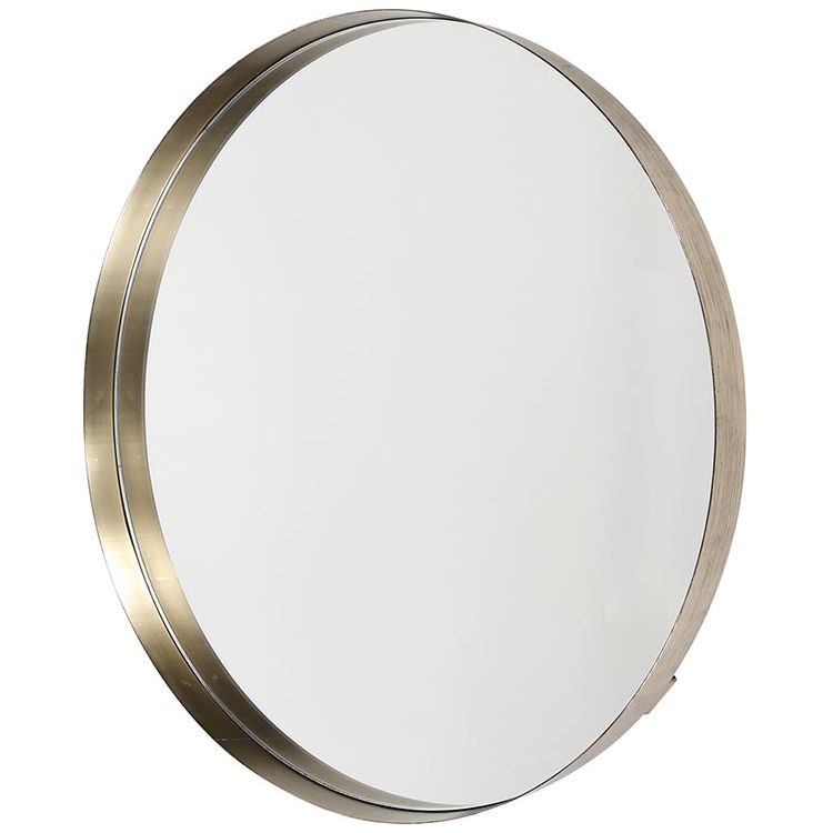 Miroir moderne en métal Ø50 cm Caroline