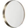 Miroir moderne en métal Ø50 cm Caroline