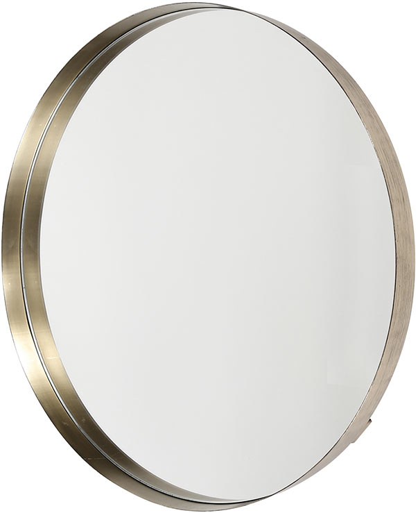 Miroir moderne en métal Ø50 cm Caroline