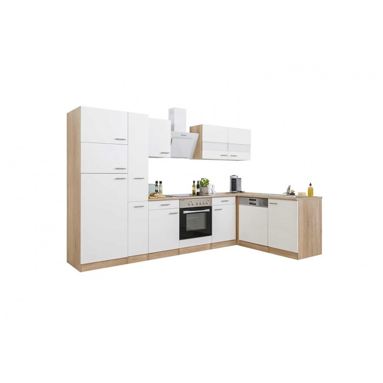 Cuisine d'angle équipée complète contemporaine 310 cm Esterelle