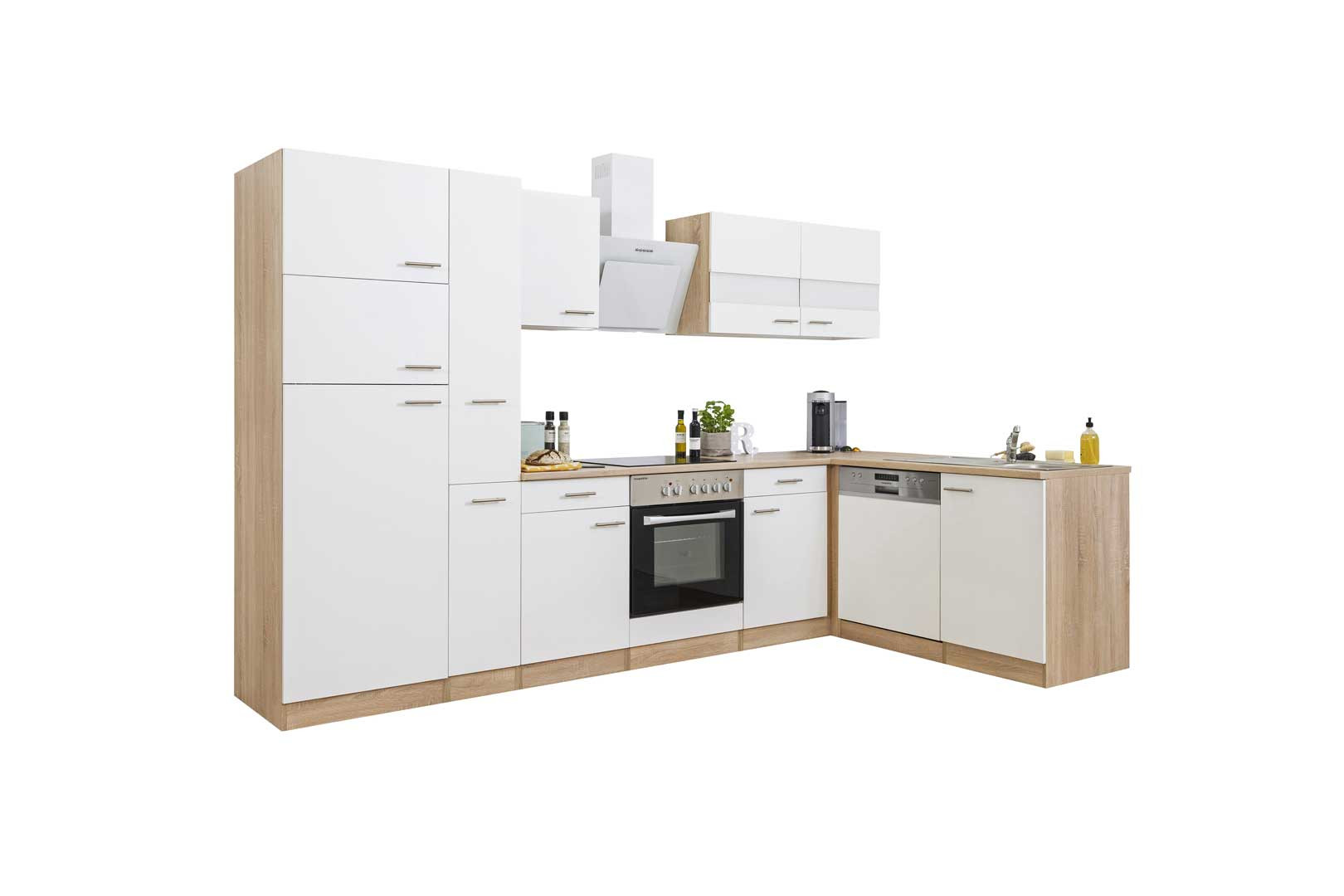 Cuisine d'angle équipée complète contemporaine 310 cm Esterelle