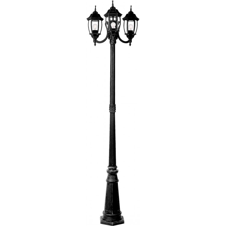 Lampadaire extérieur baroque 3xE27 Aaron