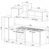 Cuisine complète contemporaine 240 cm Montego