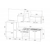 Cuisine complète contemporaine 300 cm Montego