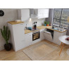 Cuisine d'angle complète contemporaine 280 cm Montego