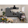 Cuisine d'angle équipée contemporaine 290 cm Orkestra