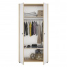 Armoire bébé contemporaine chêne/blanc Jennie