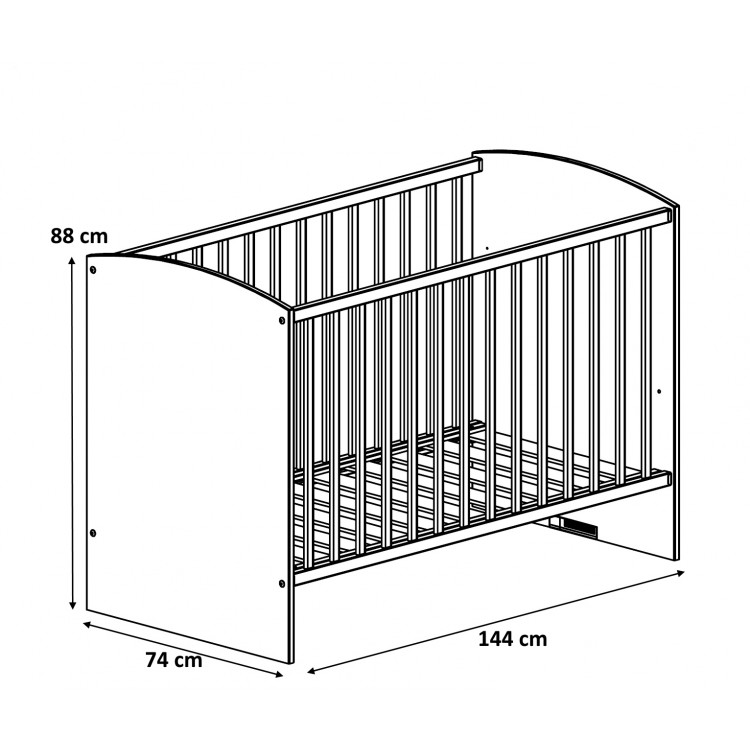 Lit Bebe A Barreaux Contemporain Chene Blanc Jennie Matelpro Lit Bebe A Barreaux Contemporain Chene Blanc Jennie Matelpro