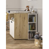 Meuble de rangement contemporain blanc Jennie
