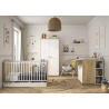 Chambre bébé contemporaine chêne/blanc Jennie