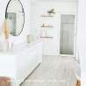 Buffet/bahut design laqué blanc 210 cm Twist