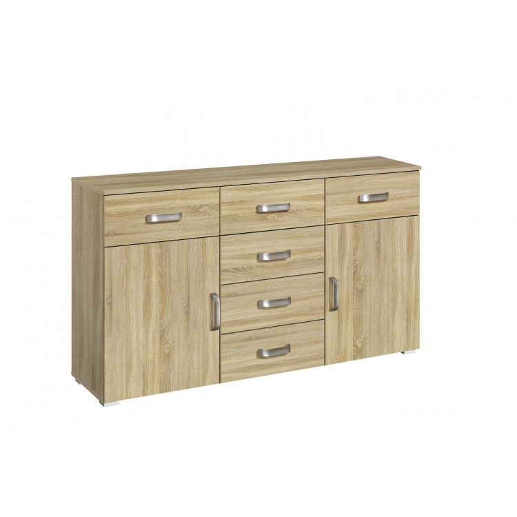 Commode adulte contemporaine 140 cm coloris chêne Guatemala