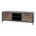 Meuble TV industriel 184 cm marron/noir Chaneze