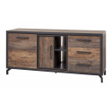 Buffet/bahut industriel 184 cm marron/noir Chaneze